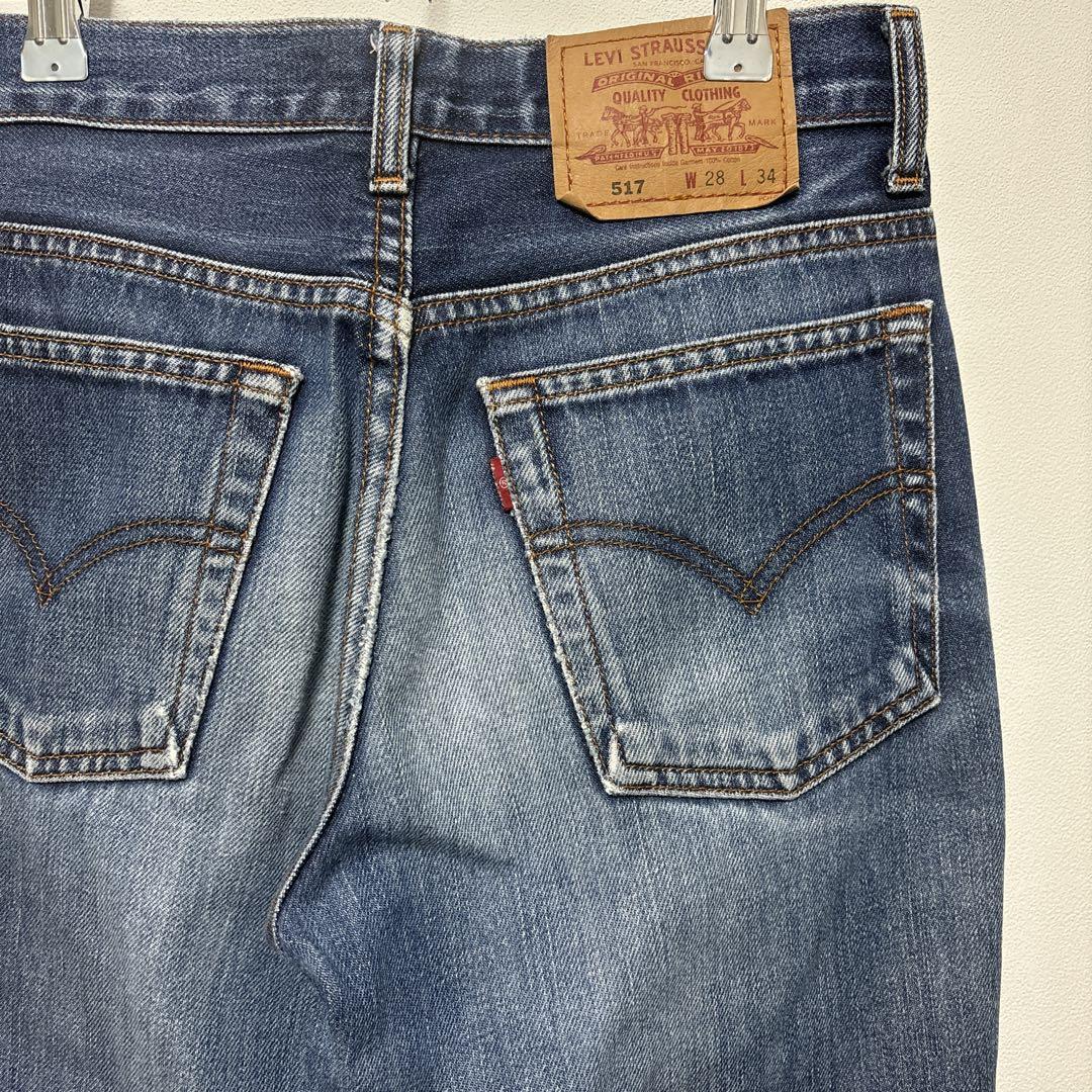 【高い素材】 リーバイス Levi´s 517 ブーツカット デニム ヴィンテージ W28 パンツ