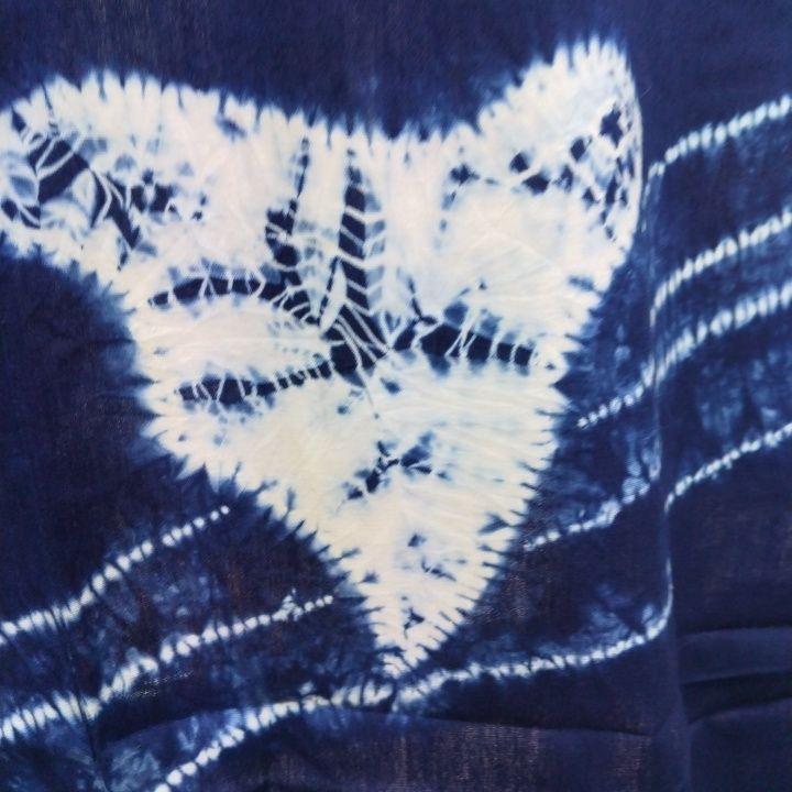 11藍染手絞り浴衣お仕立て上がり 画像5
