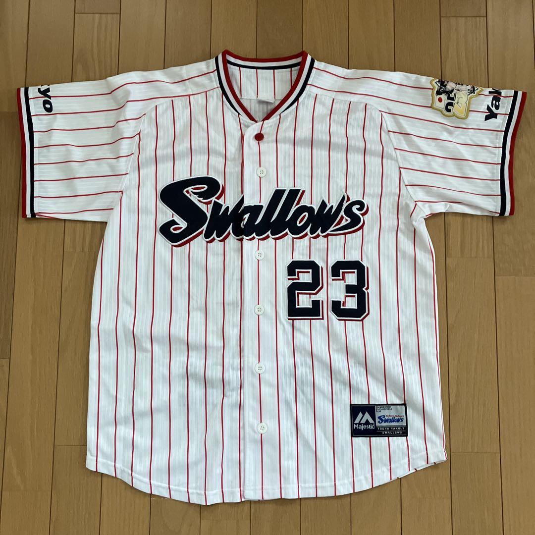 ヤクルトスワローズ 青木宣親23番 ユニフォーム 2500安打　刺繍サイン入り