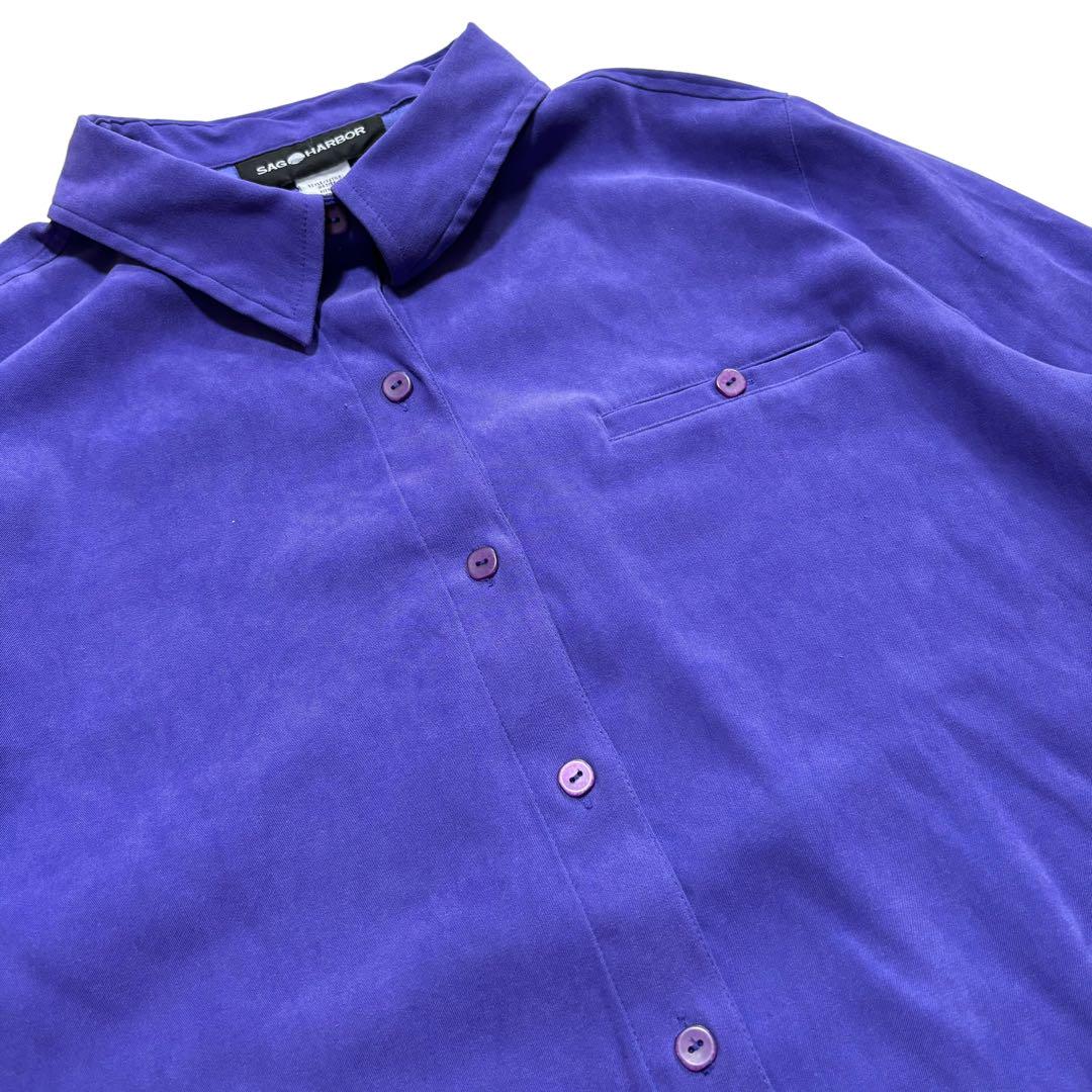 90s 00s sag harbor shirt フェイクスエード スウェード