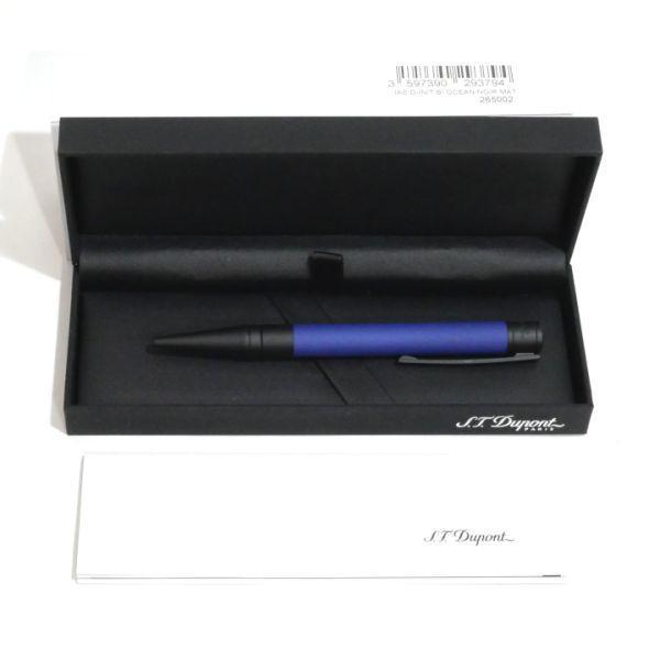 クリスマスファッション DUPONT S.T. デュポン 265002 ブルー ボールペン Dイニシャル 筆記具