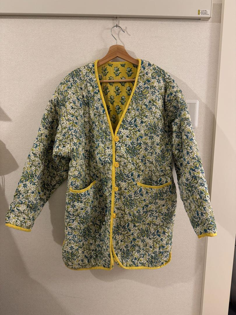 Freada リバーシブル　花柄キルティングジャケット ONE SIZE