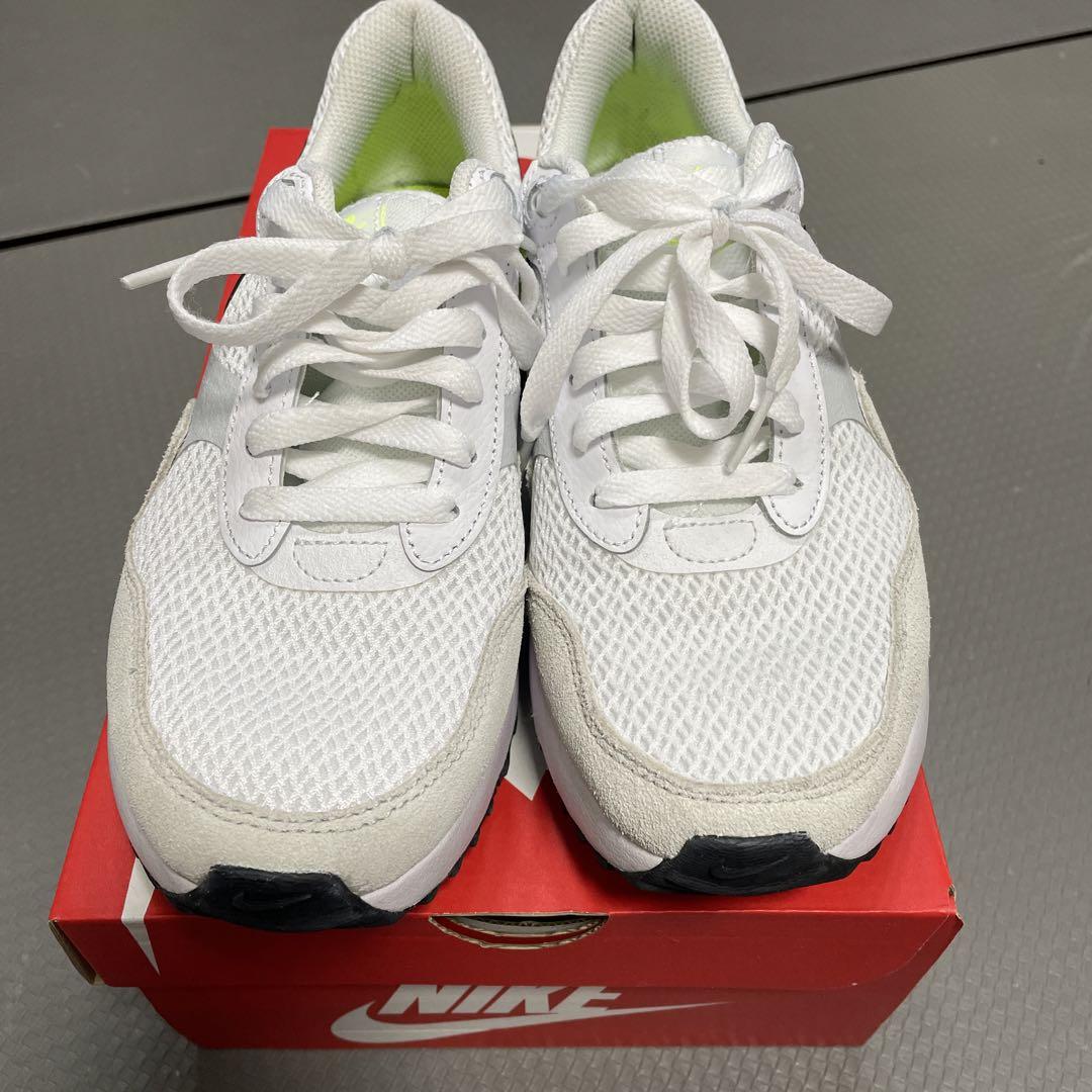 NIKE AIR MAX ホワイト/グレー/イエロー 24センチ - メルカリ