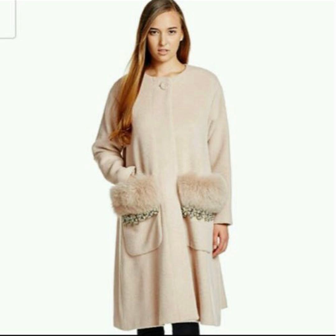 新品未使用　グレースコンチネンタル　刺繍ポケットコート34