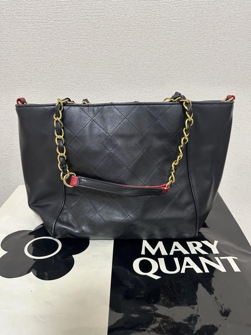 MARY QUANT ブラック 2WAYショルダーバッグ