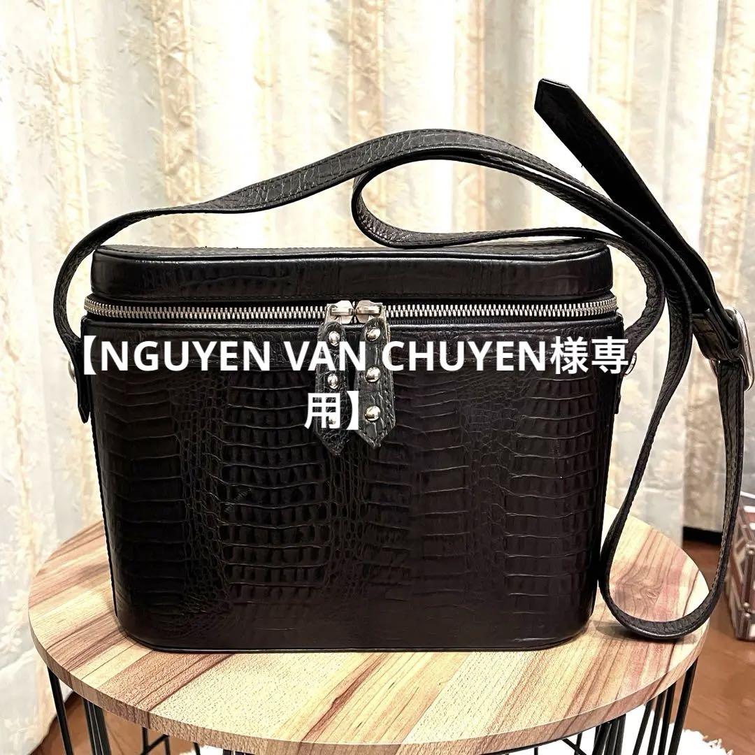 ✨美品✨希少✨EVAN PICONE エバンピコネ ショルダーバッグ クロコ 黒