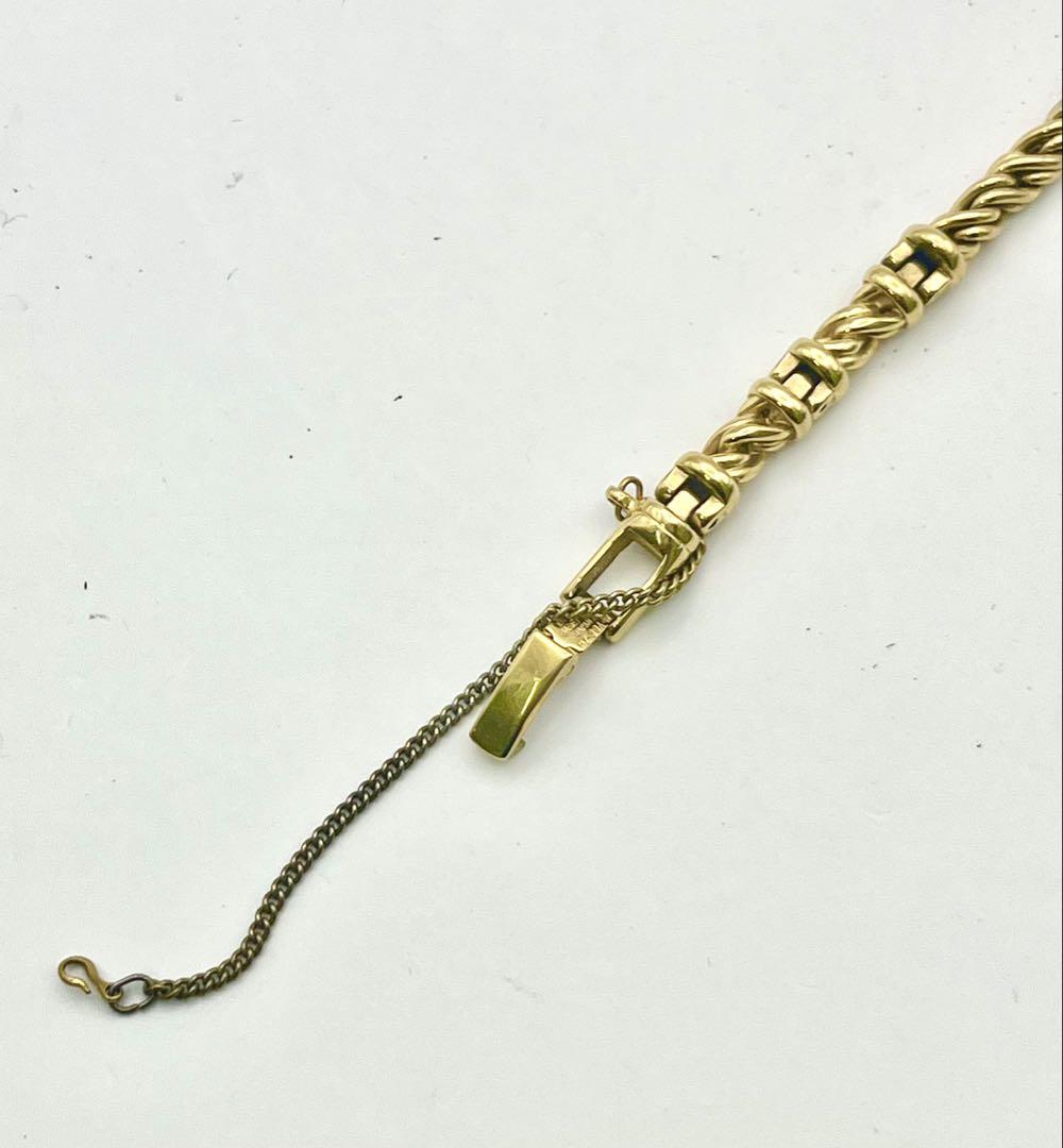 セイコー レディース腕時計 オーバル ゴールド バングル 電池新品稼働品 美品