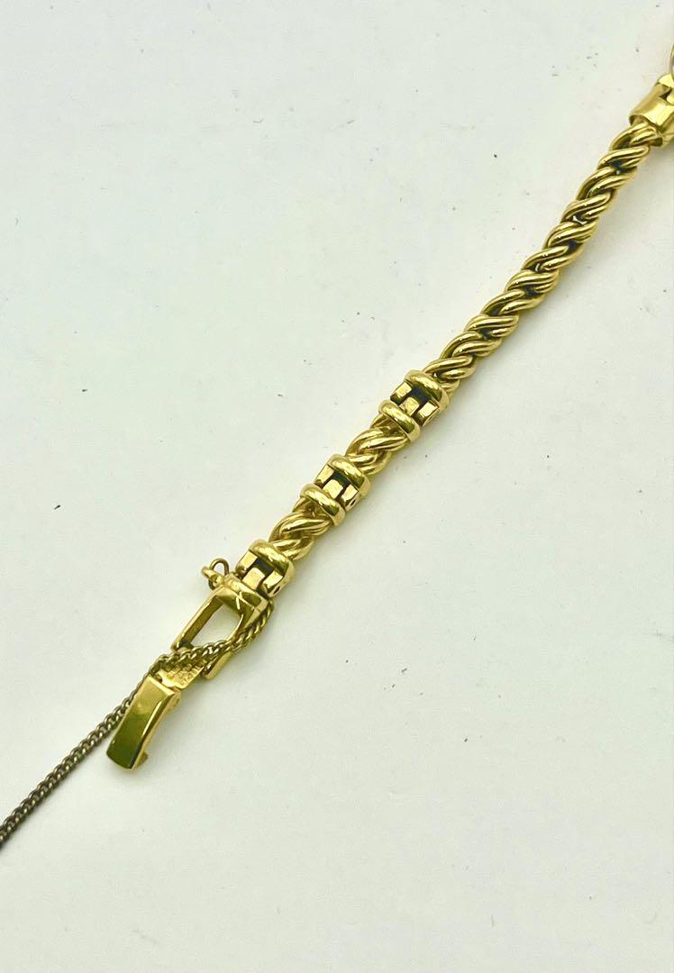 セイコー レディース腕時計 オーバル ゴールド バングル 電池新品稼働品 美品