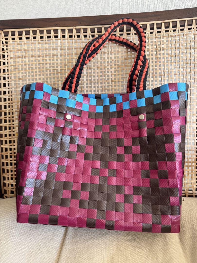 tan4さま専用★MARNI マーケット ピクニック 編み込み かごバッグトート