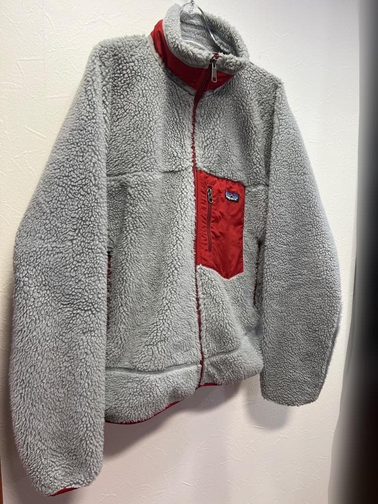 黒タタキSL/朱天黒 パタゴニア レトロX フリース ジャケット グレー