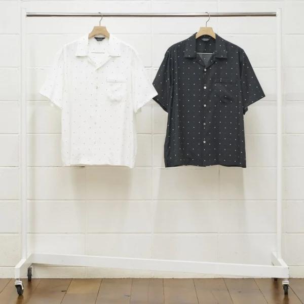 unused rayon dots shirts アンユーズド