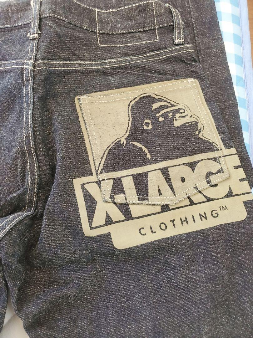 X-LARGE デニムパンツ OGロゴ ゴリラ ジーンズ エクストララージ