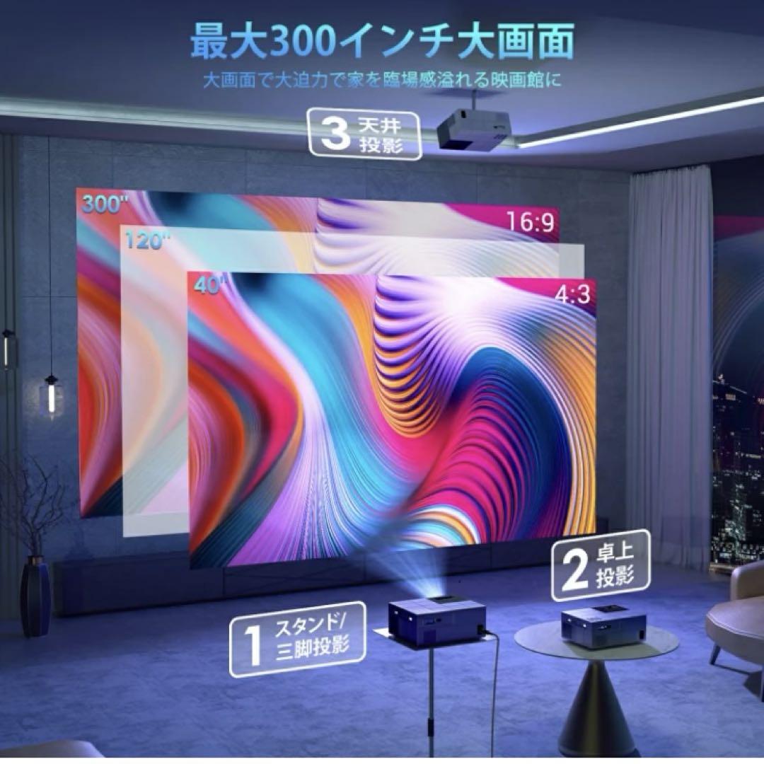 YOWHICK LCD ビデオプロジェクター GDP1W