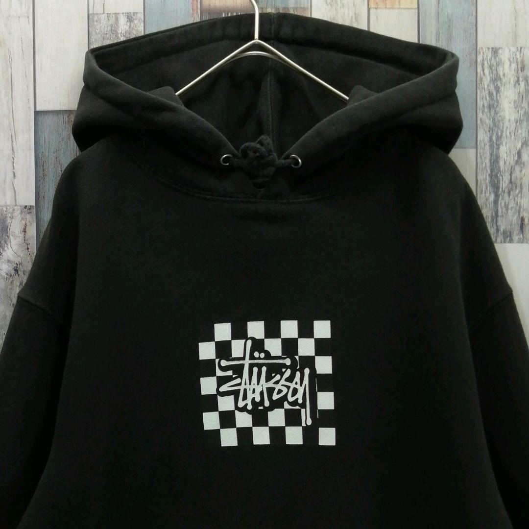 STUSSY　ステューシー　パーカー☆フラッグロゴ　ゆるだぼ