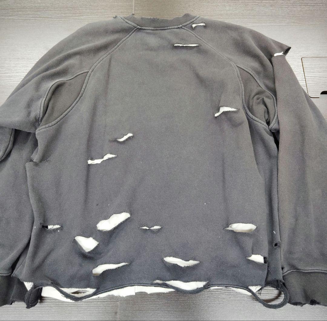 【セール】ダメージスウェット adidas XL ブラック 常田大希