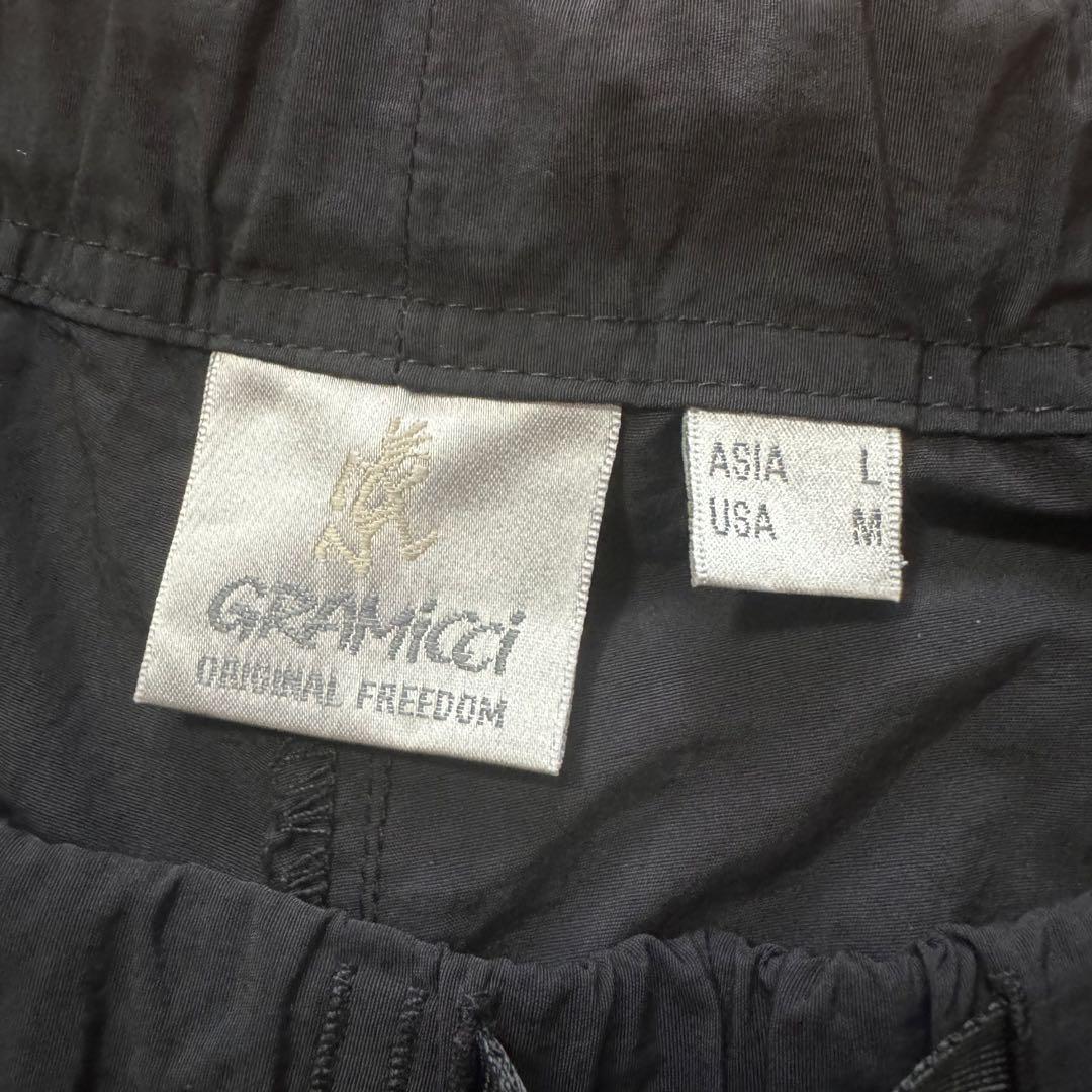 GRAMicci グラミチ ナイロンフレアパンツ　ガウチョ　Lサイズ　黒