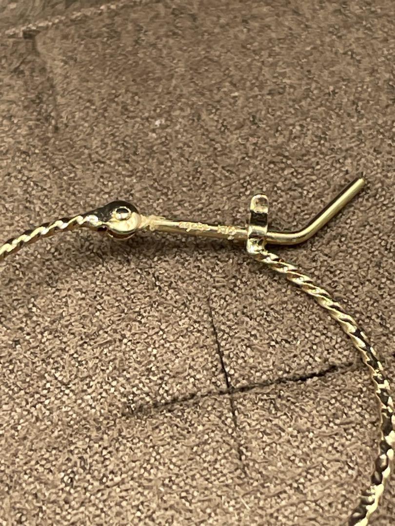 ◇新品◇agete K10 ひねり フープ ピアス