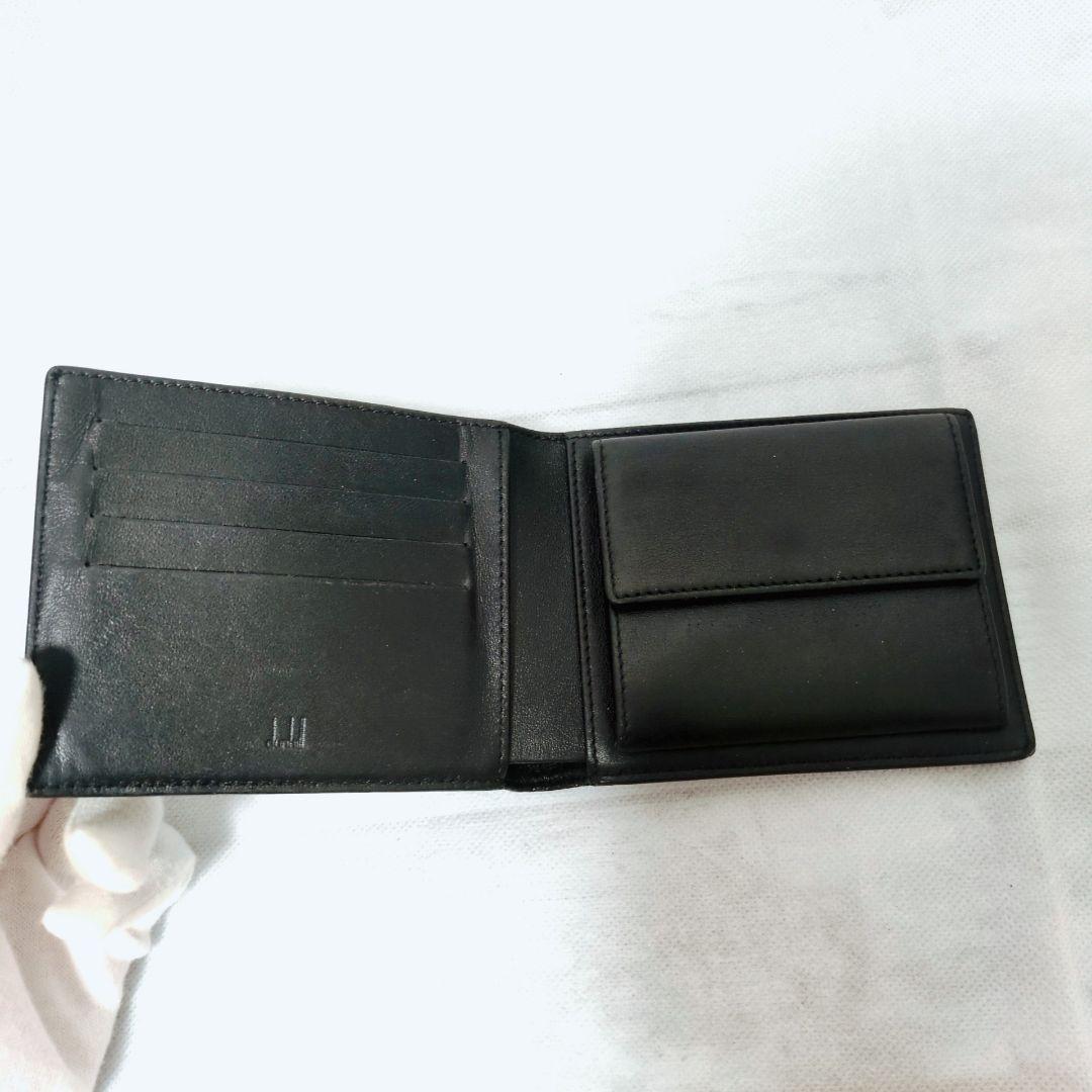 Dunhill ダンヒル レザー二つ折り財布 アボリティーズ ブラック