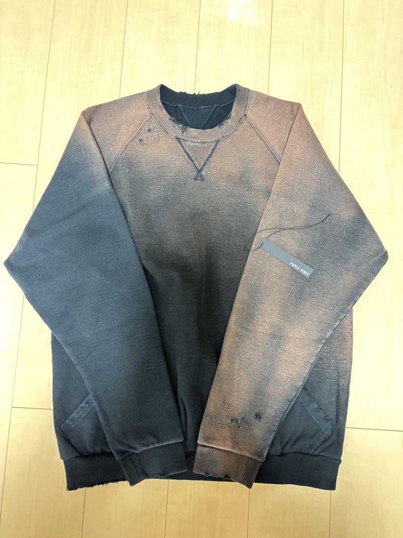 【新品・未使用】【カワシマタカヒロ】サンフェード　ダメージスウェット