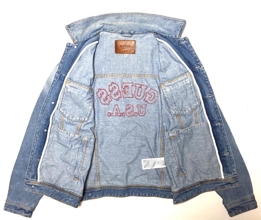 GUESS　ゲス　ASAP　デニムジャケット　Gジャン　バックロゴワッペン