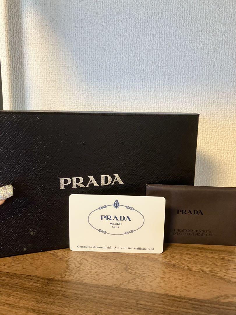 【極美品】PRADA サフィアーノ　ダイヤモンド　長財布 ピンク　プラダ