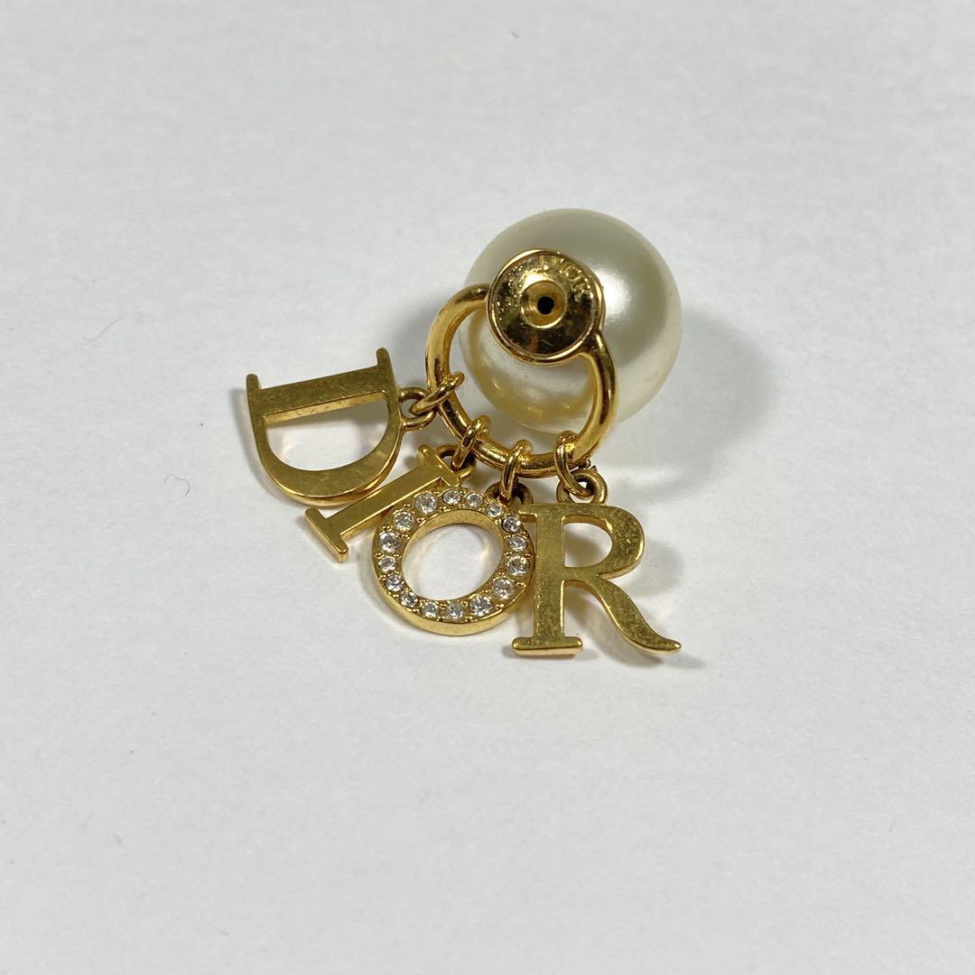 Dior ロゴチャーム ピアス 中古・古着通販】Christian Dior (クリスチャン ディオール
