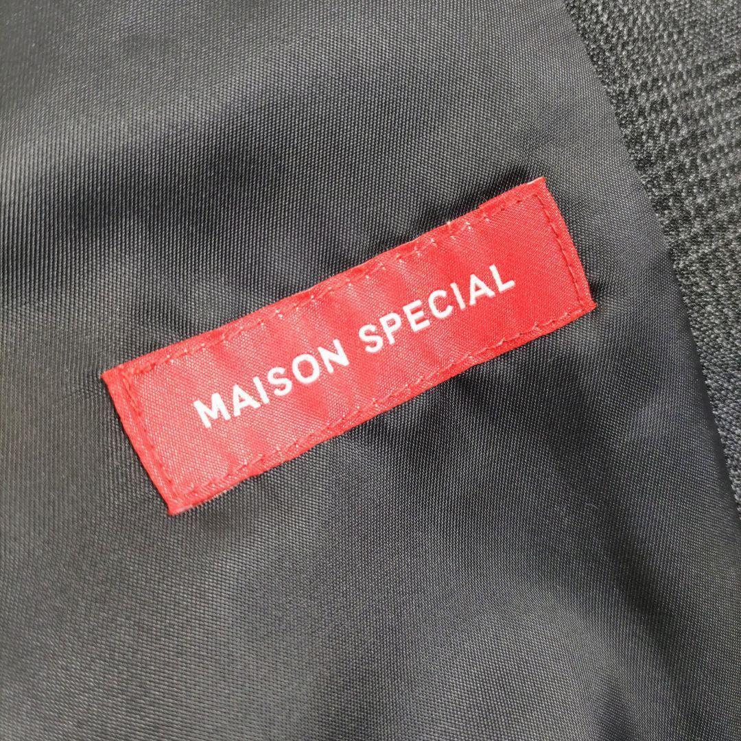 MAISON SPECIAL ESWOOL グレンチェックラグランジャケット