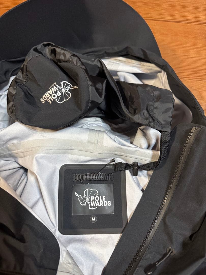 POLE WARDS 防水透湿DF ストレッチジャケット M ブラック POLE WARDS 防水透湿DF ストレッチジャケット M ブラック