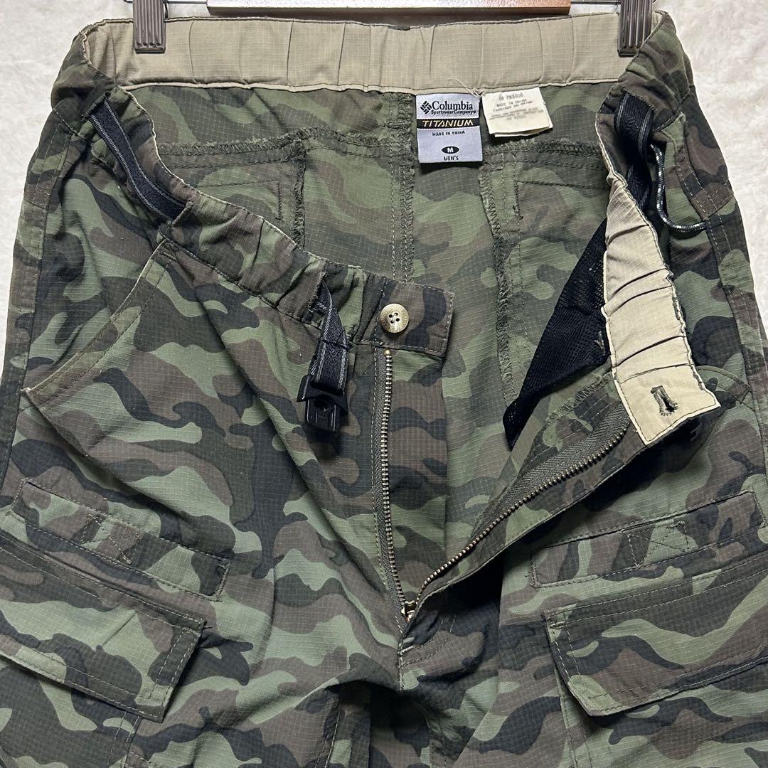 コロンビア Columbia 迷彩柄 カーゴ ハーフパンツ クライミング