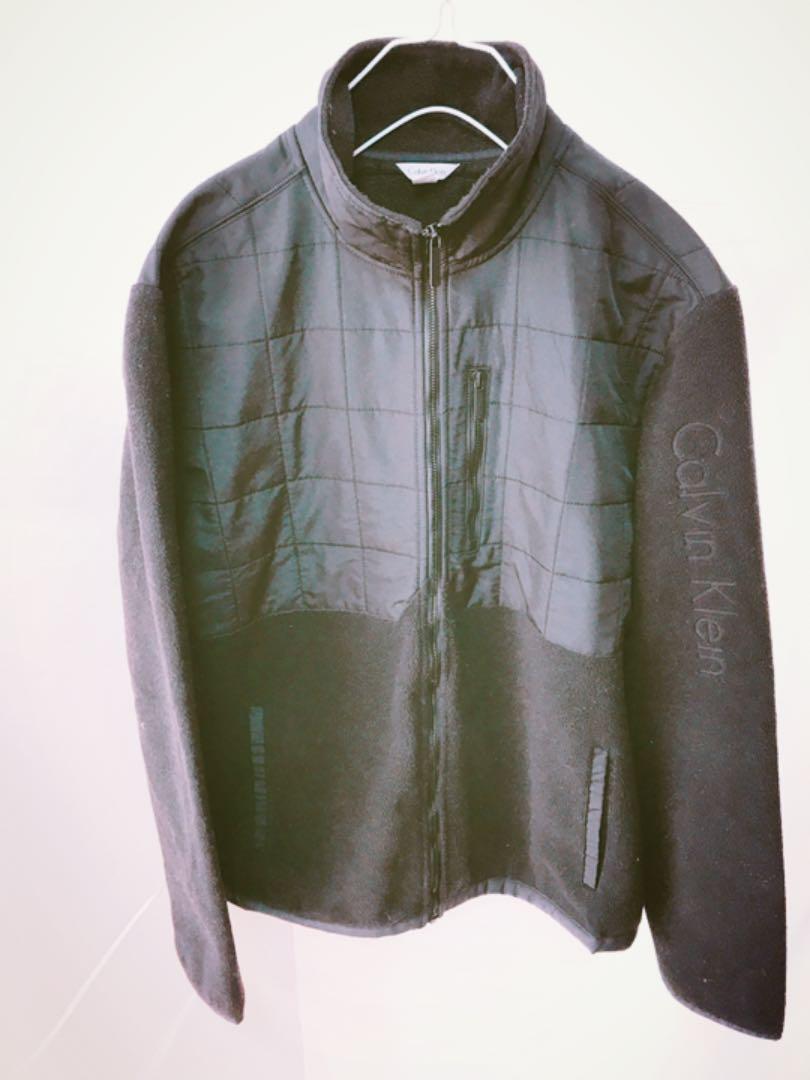 42%割引グレイ系,L注目 Calvin Klein Jeans nylon patch fleece ...