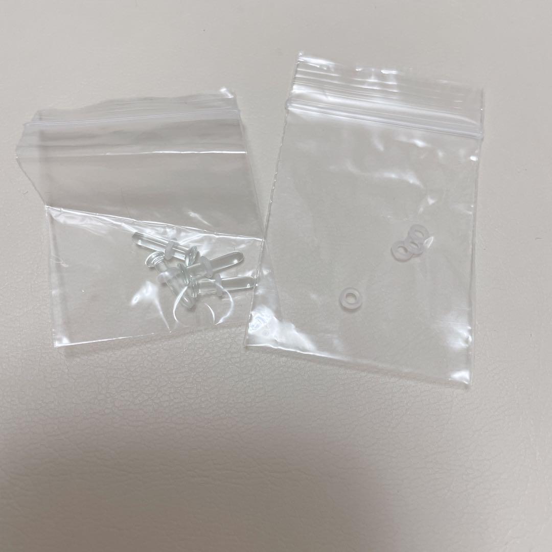 ガラスピアスクリア 10G2.4mm|10mm