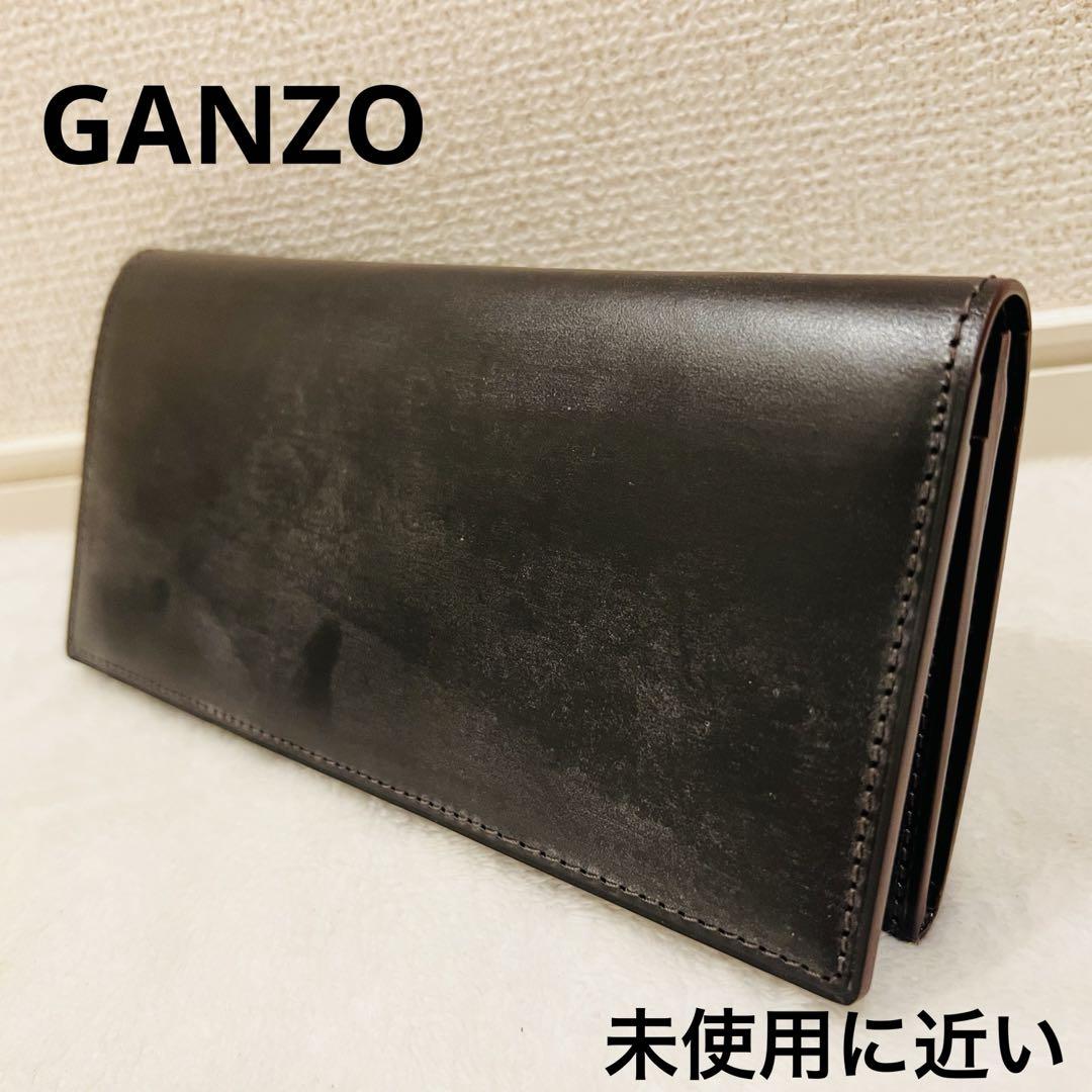 【未使用に近い】GANZO ガンゾ エイボン 二つ折り長財布 小銭入れ付き