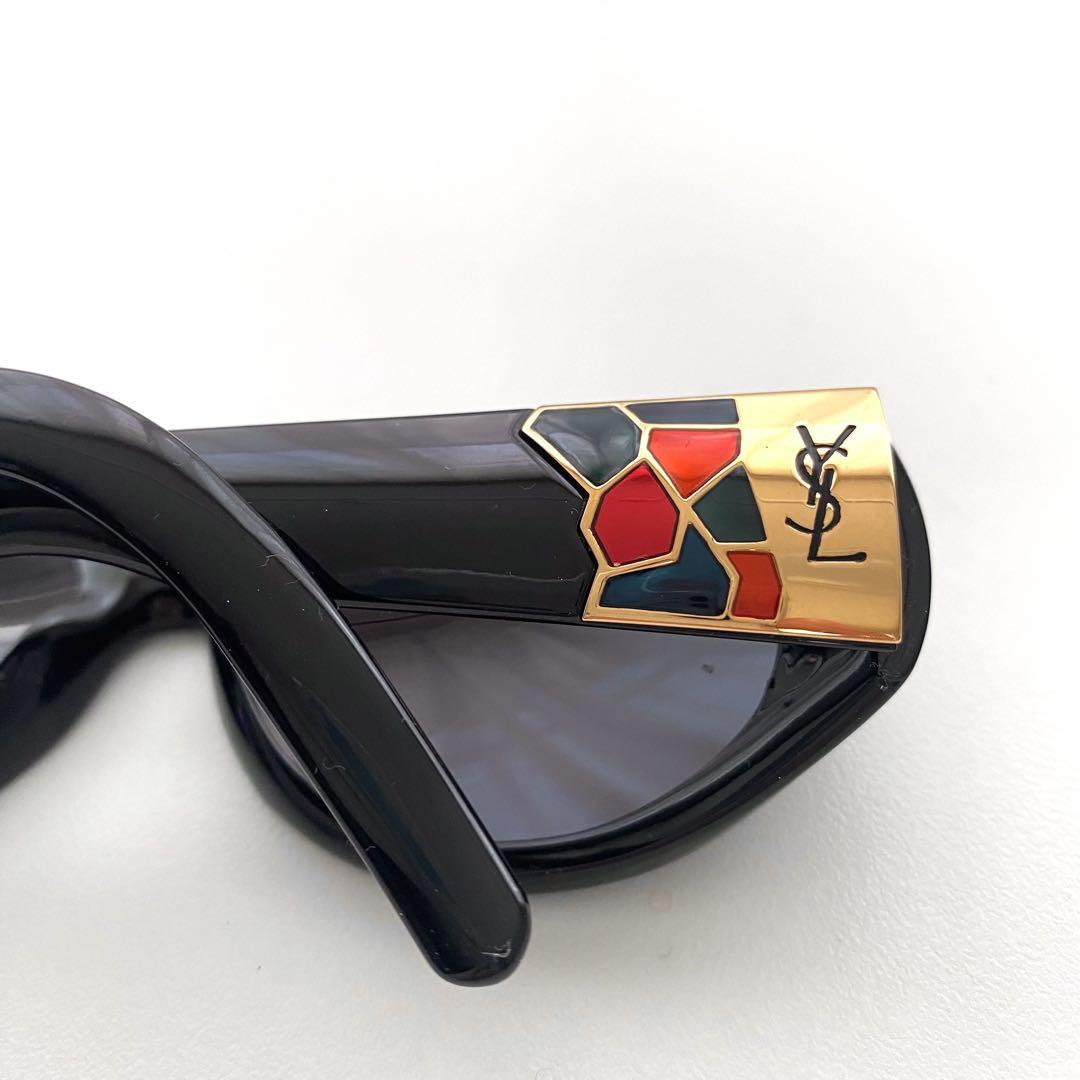 極美品　サンローラン　カサンドラ　YSL サングラス　ステンドグラス　ブラック