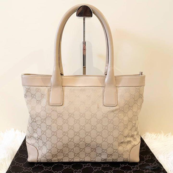 消費税無し 美品✨GUCCI ベージュ レザー キャンバス 肩掛け GG トートバッグ - トートバッグ - labelians.fr 消費税無し 美品✨GUCCI ベージュ レザー キャンバス 肩掛け GG トートバッグ - トートバッグ - labelians.fr