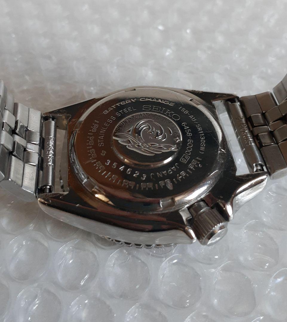 SEIKO ⚡ダイバーズウォッチ ⚡ブラック/レッド【良好】