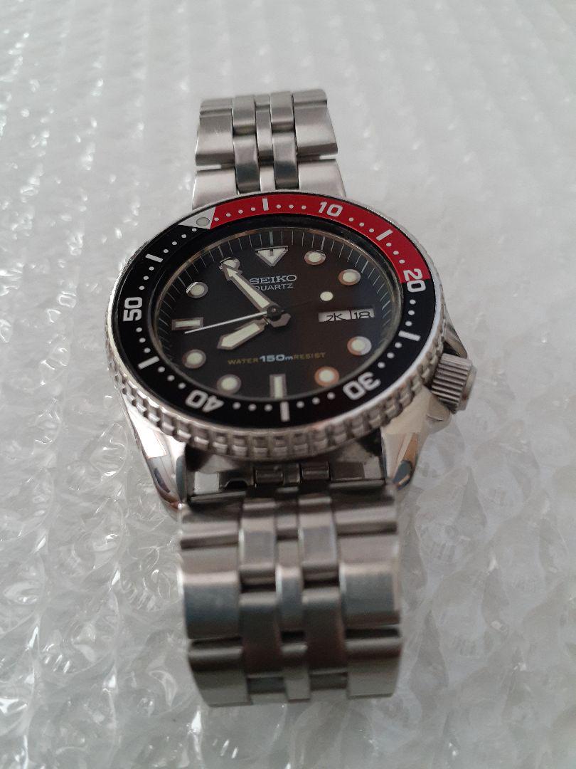 SEIKO ⚡ダイバーズウォッチ ⚡ブラック/レッド【良好】
