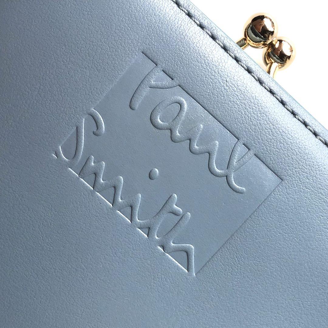 新品】ポールスミス✨トライカラー 2つ折り財布 がま口 二つ折り