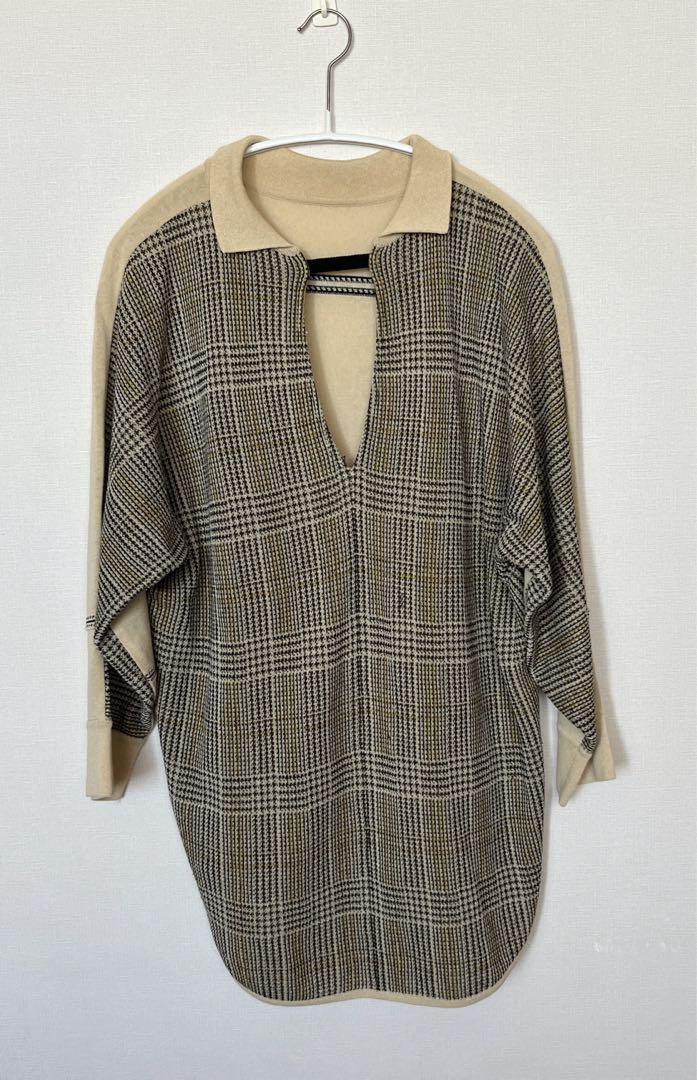 TAN(タン)】チェックラインブラウス/CHECKED&LINE BLOUSE 新しい