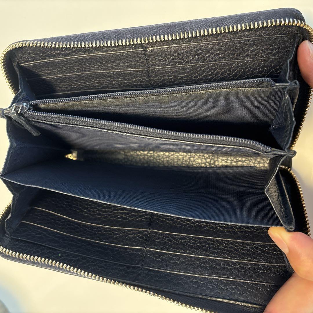 Gucci グッチ レザー 長財布 箱あり