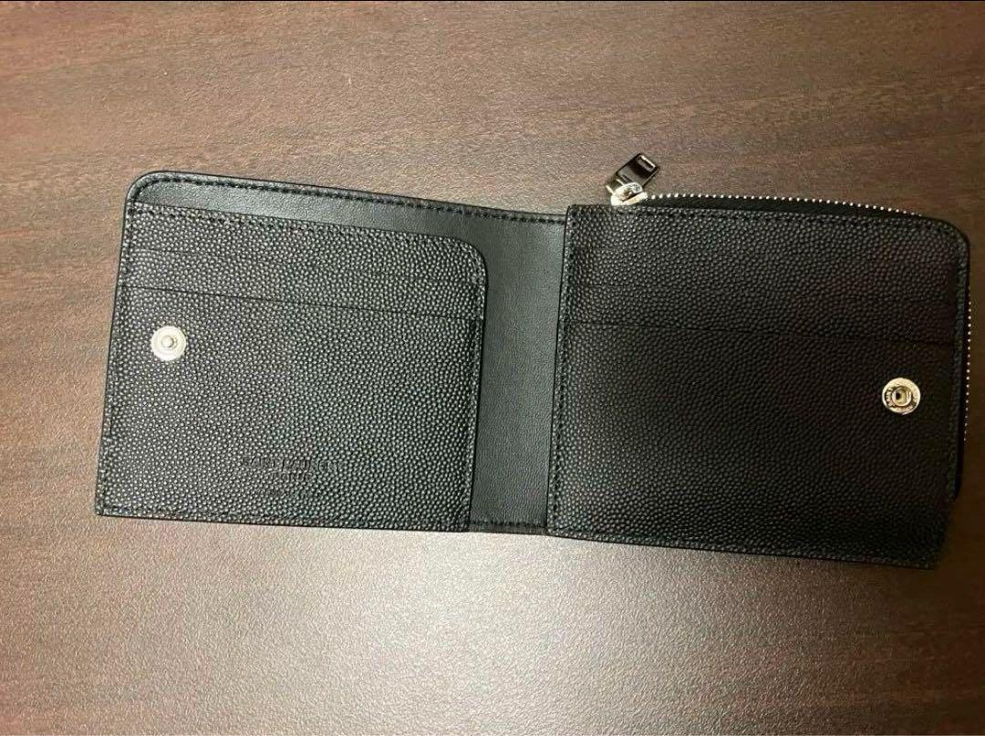 SAINT LAURENT 二つ折り財布 イースト/ウェストジップウォレット