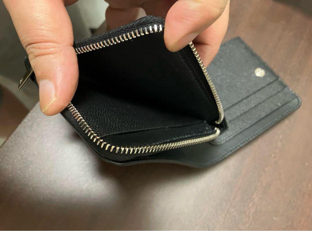 SAINT LAURENT 二つ折り財布 イースト/ウェストジップウォレット