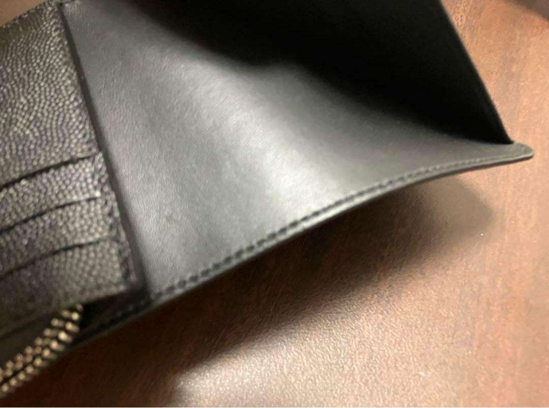 SAINT LAURENT 二つ折り財布 イースト/ウェストジップウォレット