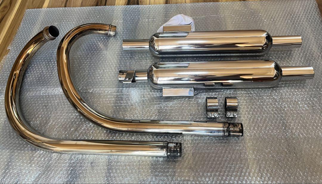 大和 DAIWA フルエキ W650 大和ステンレス ダイワ マフラー W400傷や汚れあり
