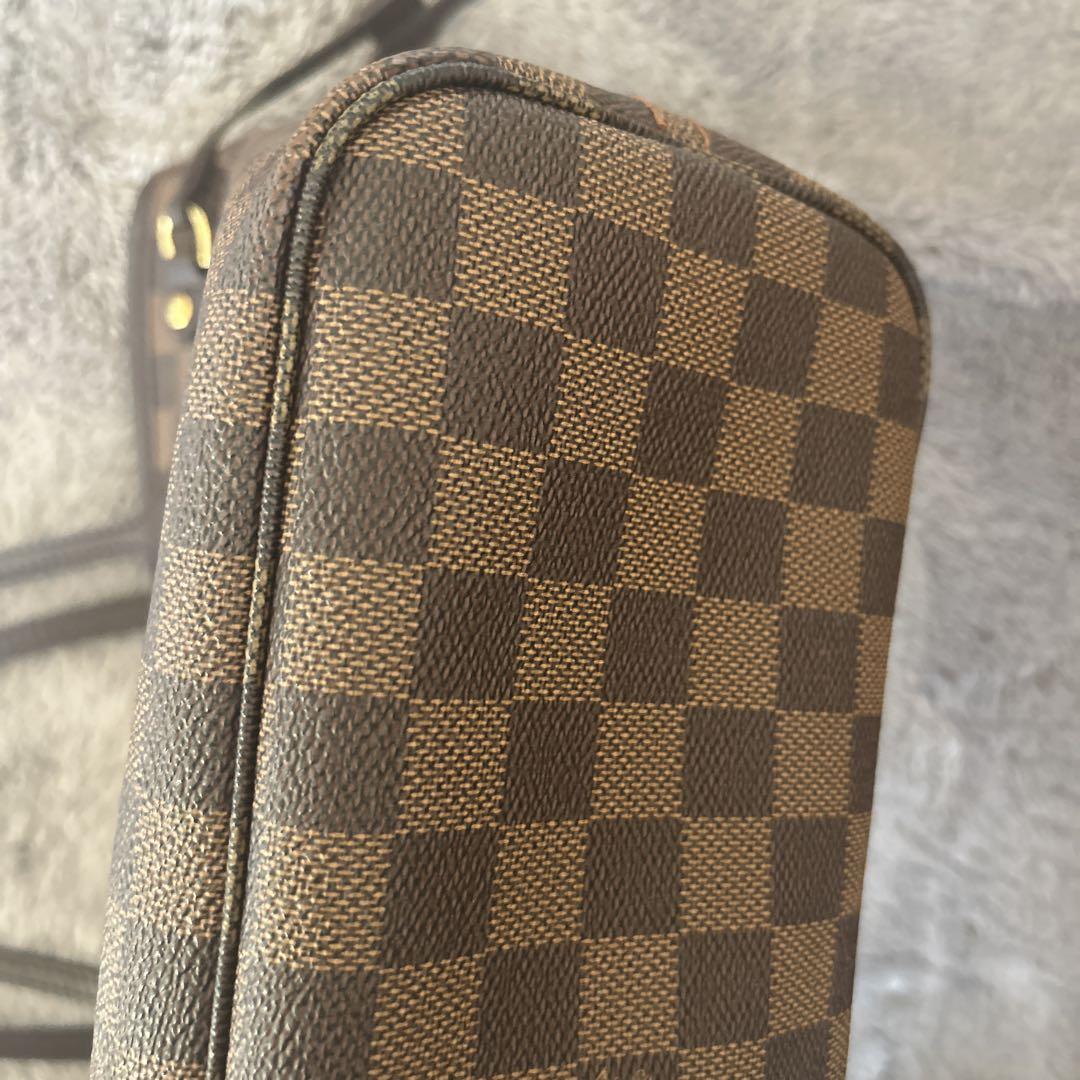 ルイヴィトン ダミエ ネヴァーフル PM VUITTON ポーチ付き