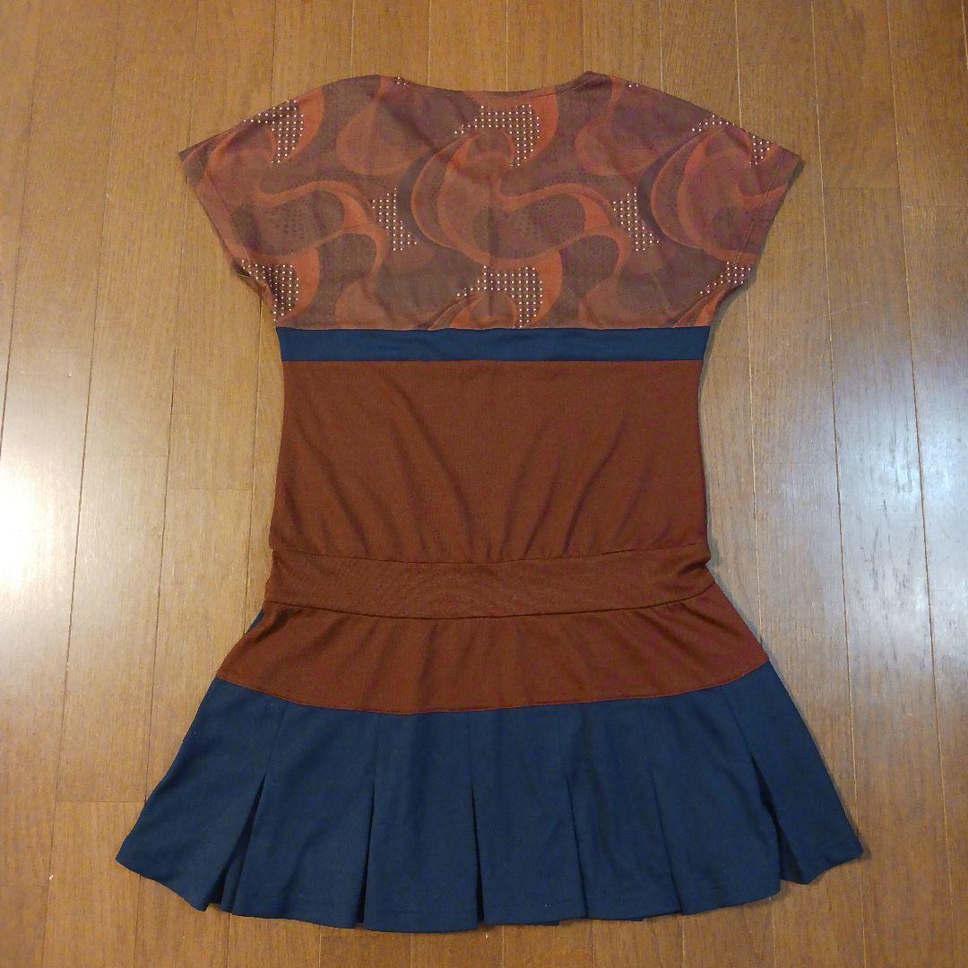 美品FILA テニスドレス ブラウン ネイビー M