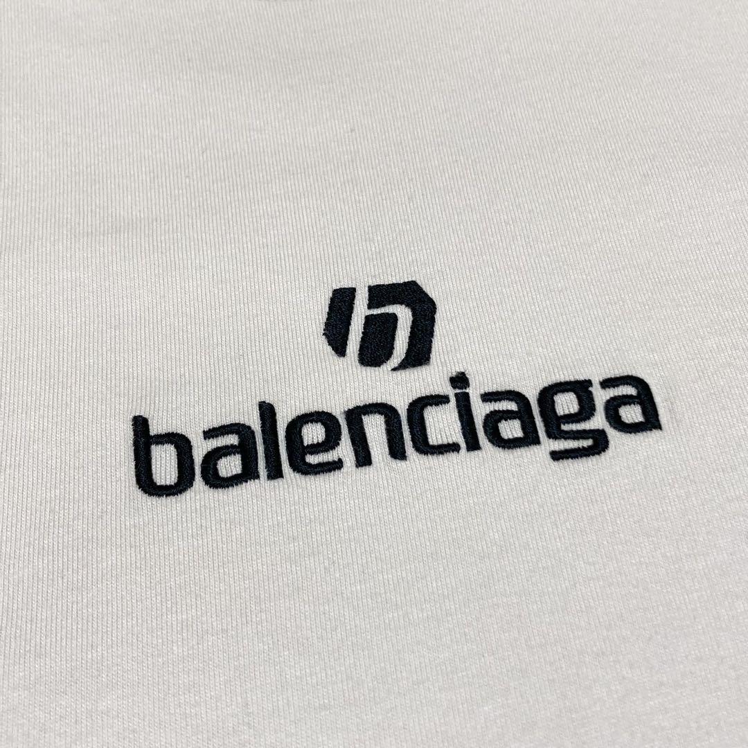 ほぼ未使用 BALENCIAGA バレンシアガ スポンサー ロゴ刺繍