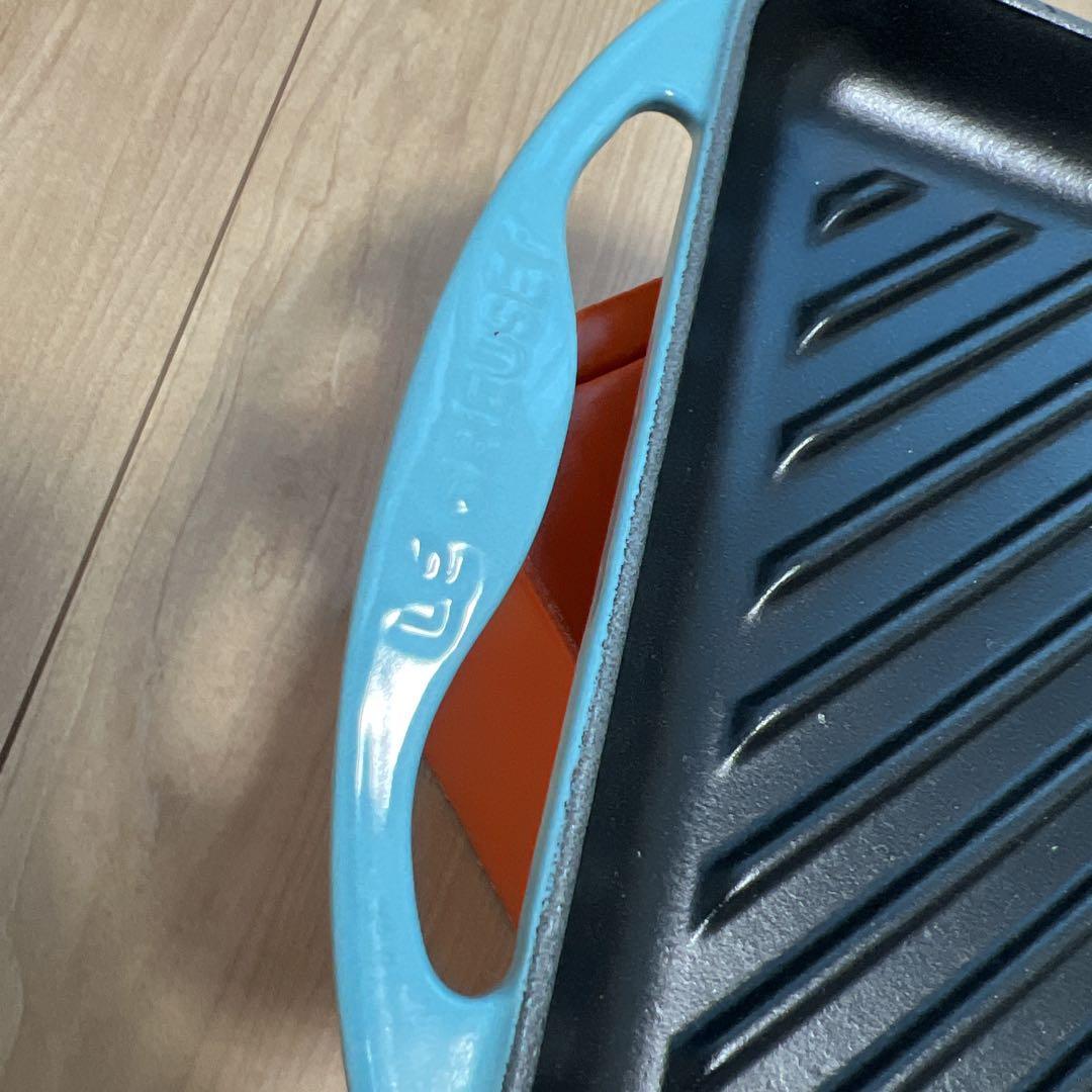 K　ルクルーゼ　グリルパン　33cm カリビアンブルー