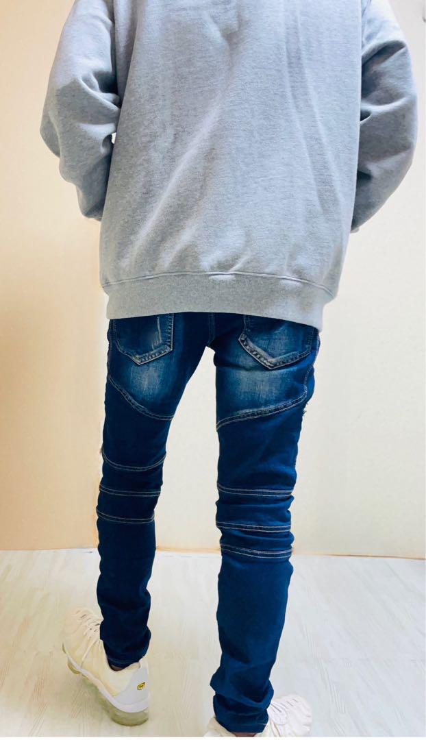 JGG.Men ジェギングメン　スキニー　スキニーパンツ　バイカー　デニム　b2