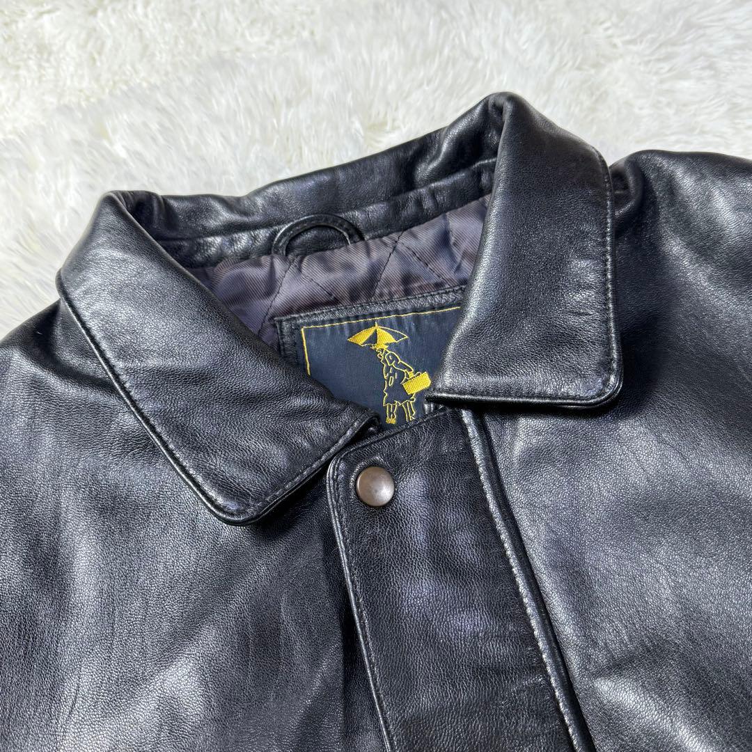 【美品】90s A-2 ブラックレザー フライトジャケット L 羊革 短丈 【美品】90s A-2 ブラックレザー フライトジャケット L 羊革 短丈