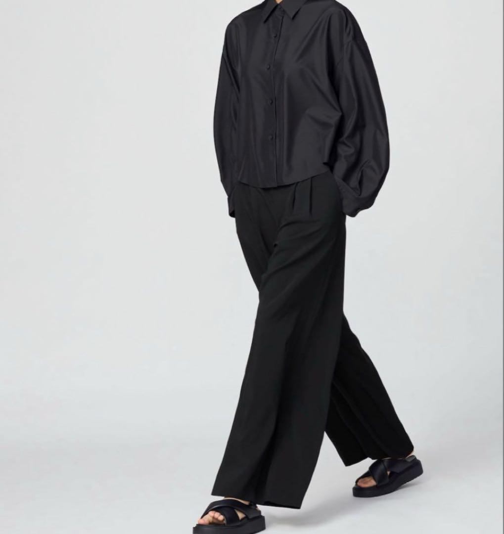 UNIQLO C 感動タックワイドパンツ Lサイズ